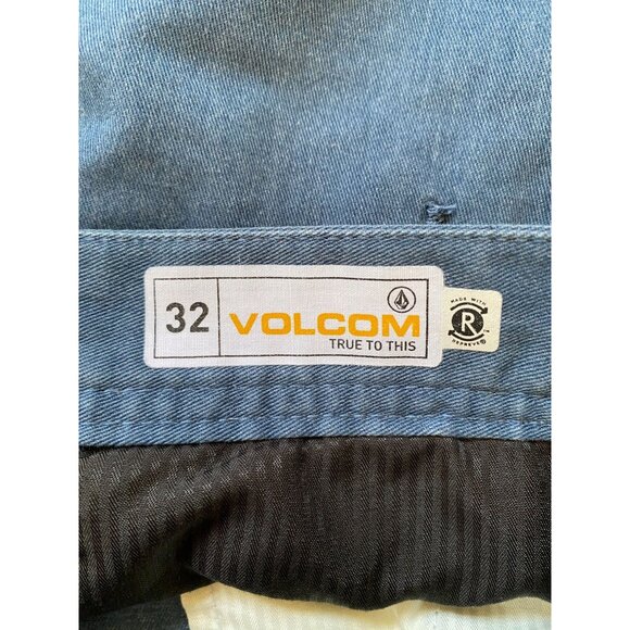Volcom Mens Blue Lightweight Casual Shorts‎ Size 32 Cotton True To This - Picture 5 of 8